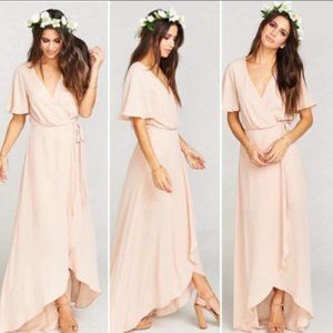 Show Me Your Mumu Sophia Bridesmaid Wrap Dress XL